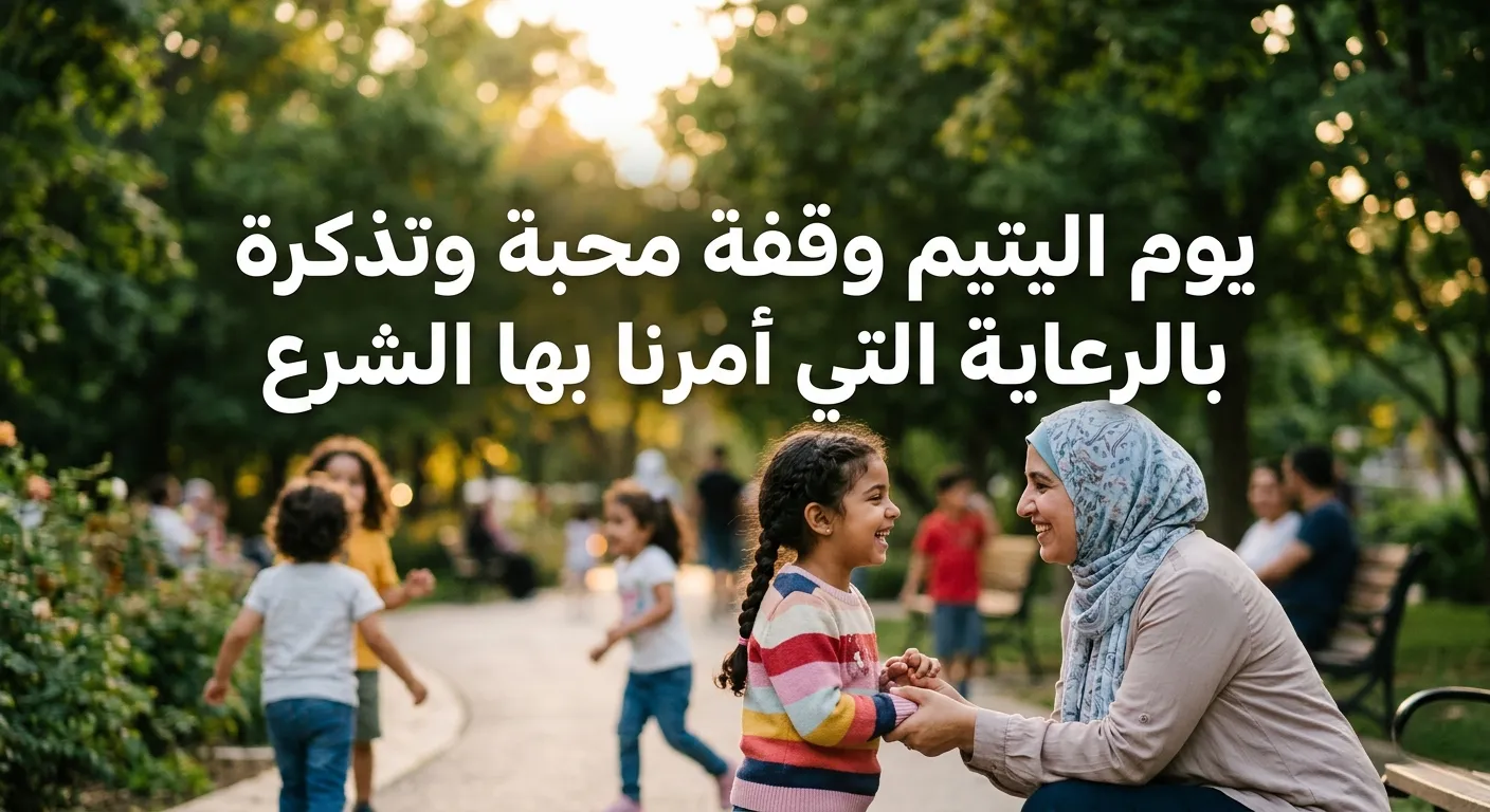 يوم اليتيم وقفة محبة وتذكرة بالرعاية التي أمرنا بها الشرع
