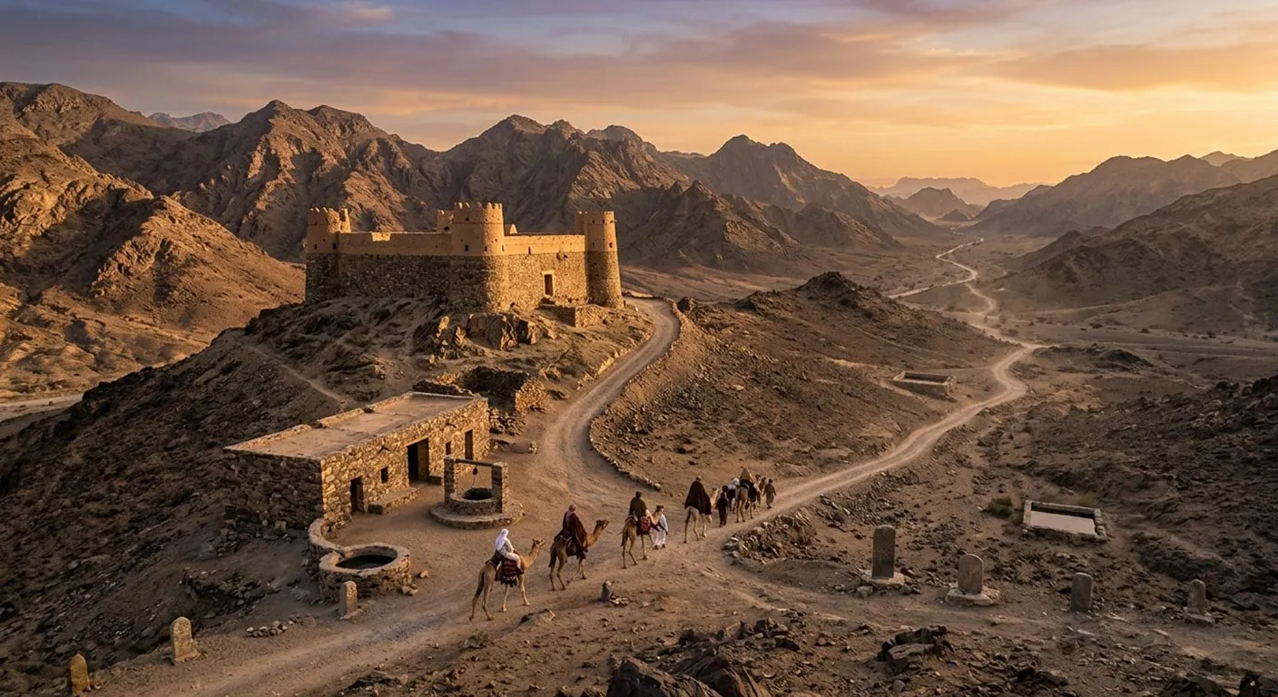 المعالم الأثرية في طريق الحج بين مكة والمدينة