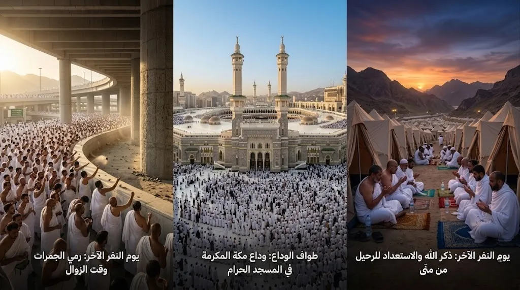 ثالث أيام التشريق يوم النفر الأخير لضيوف الرحمن