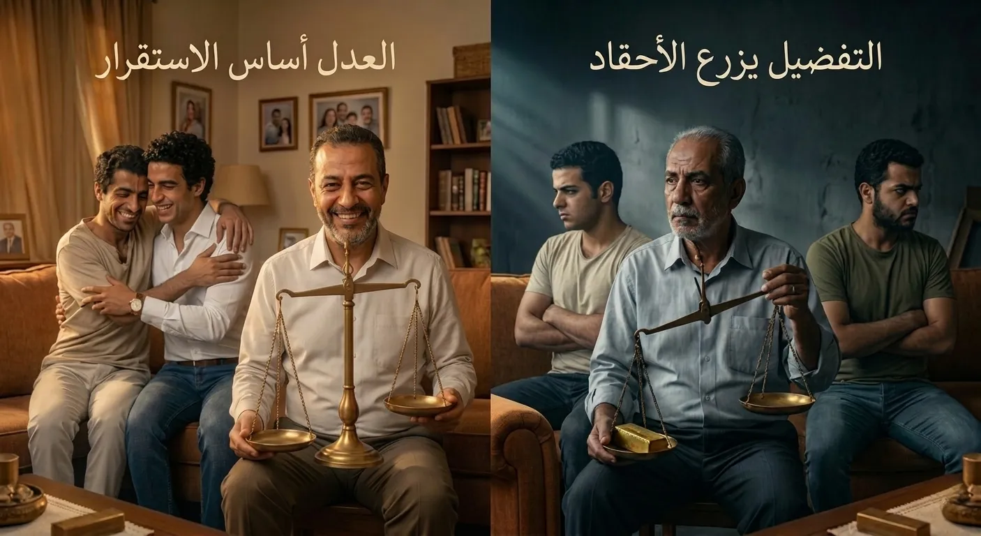 العدالة في العطايا بين الأبناء واستقرار الأسرة