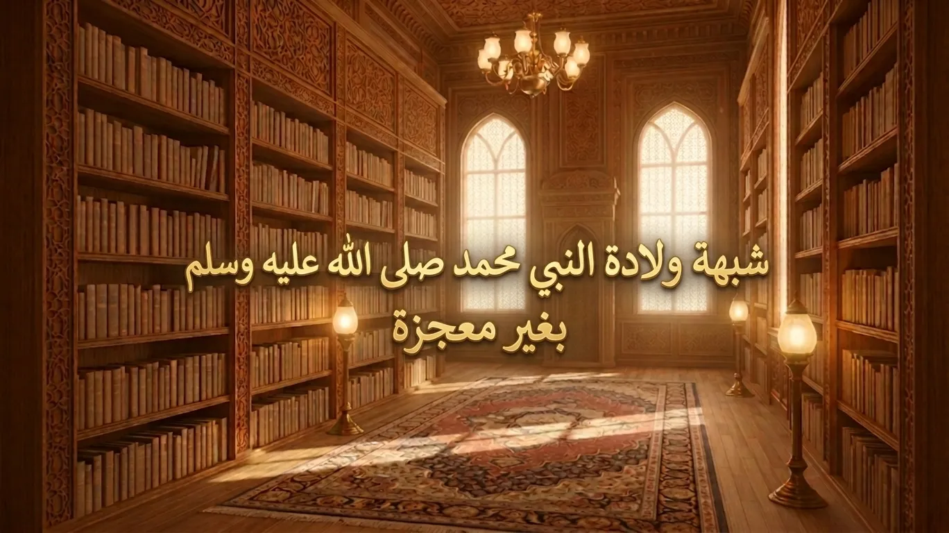شبهة ولادة النبي محمد صلى الله عليه وسلم بغير معجزة