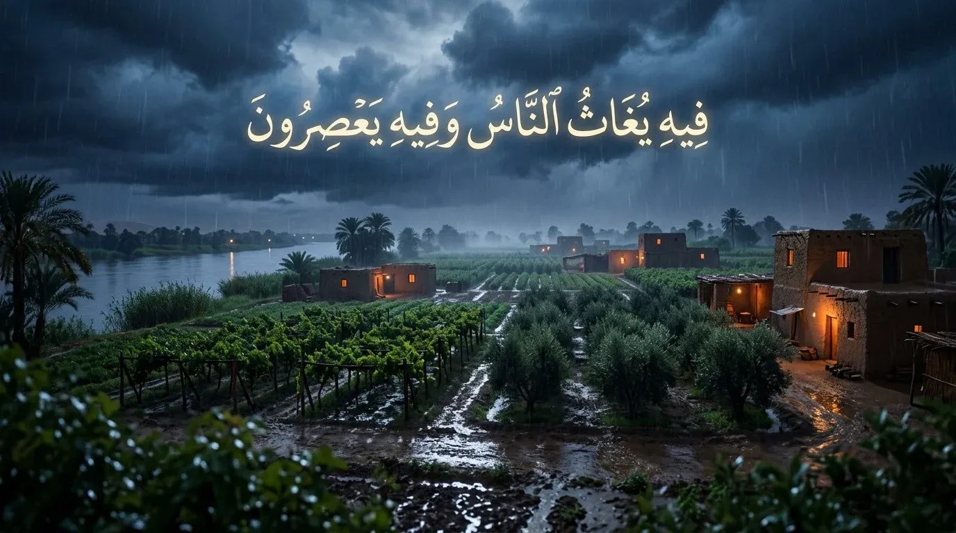 رَيُّ مصر بالغيث شبهة ورد