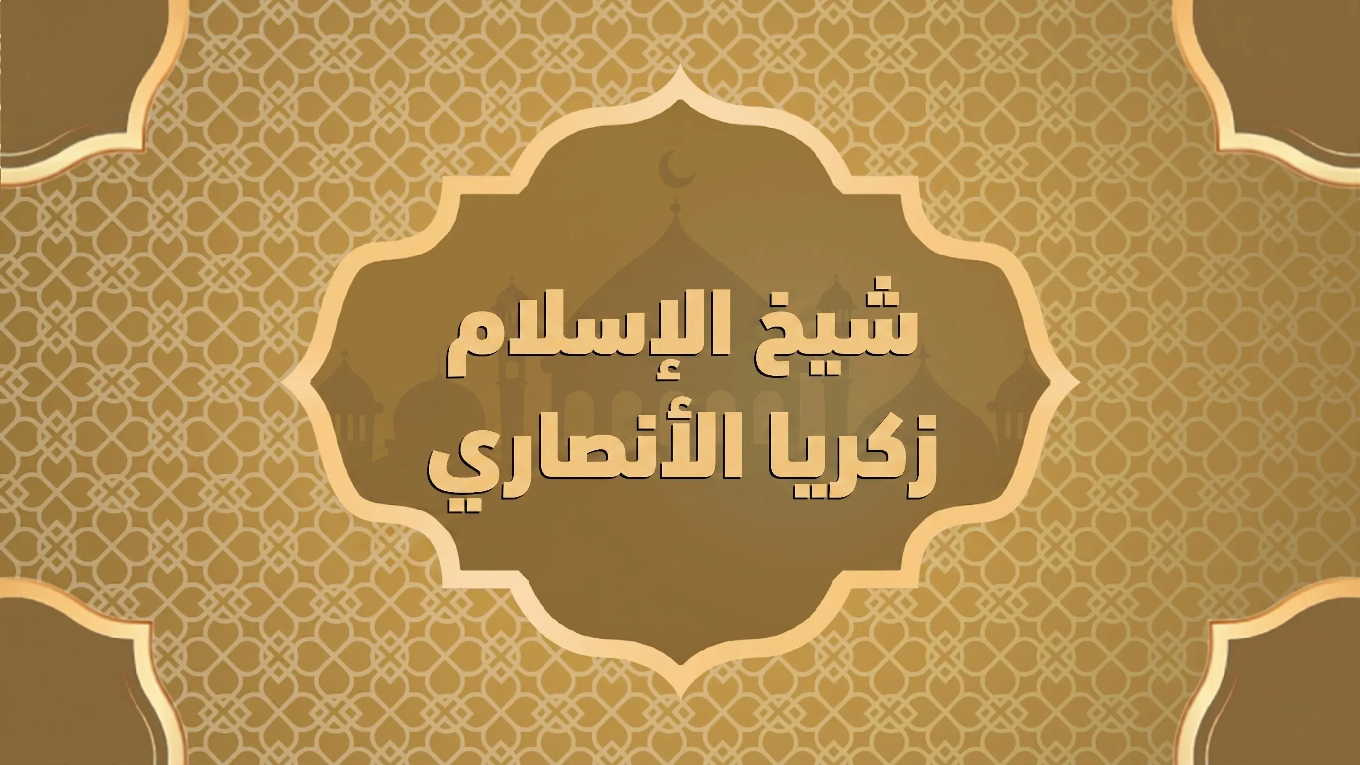 شيخ الإسلام وقاضي القضاة العلامة زكريا بن محمد الأنصاري