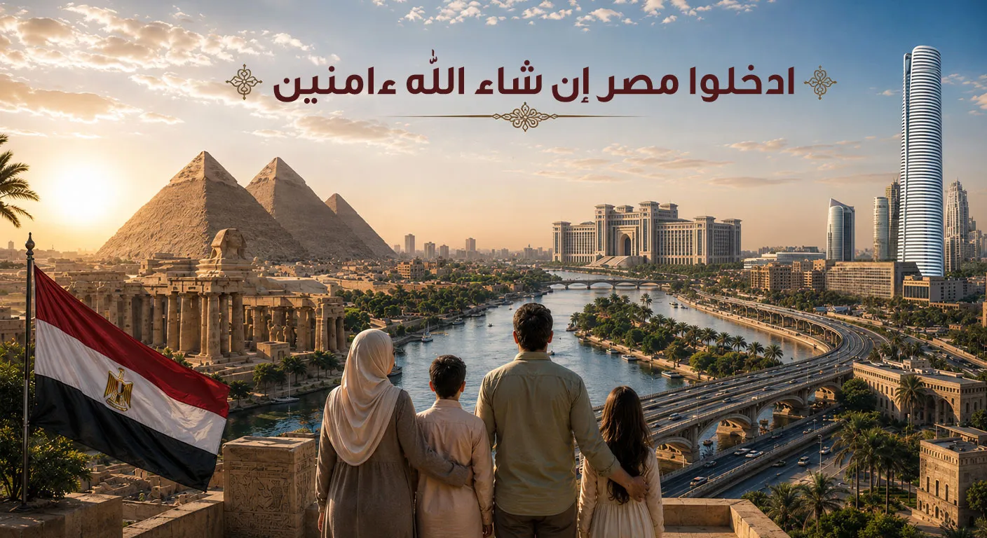 ادخلوا مصر إن شاء الله آمنين