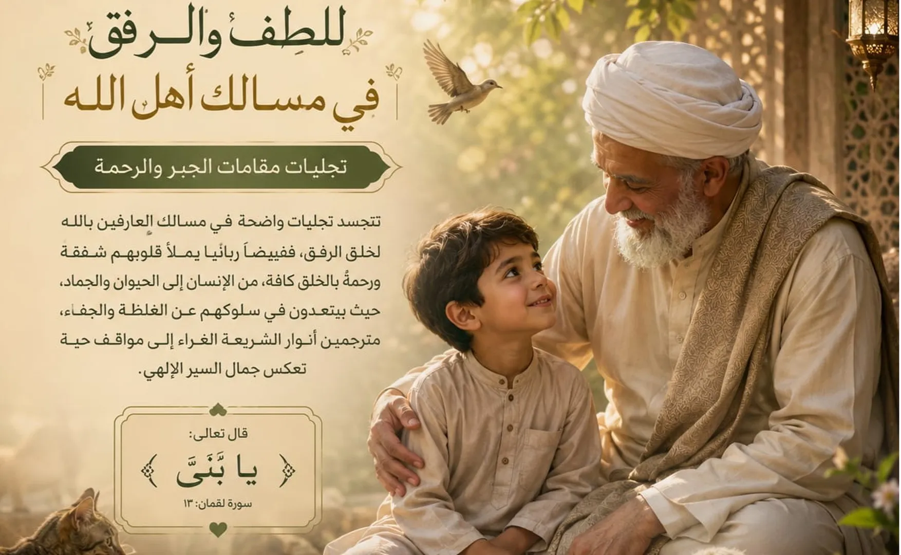 اللطف والرفق في مسالك أهل الله .. تجليات مقامات الجبر  والرحمة