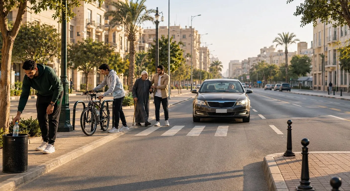 المسئولية الاجتماعية سلوك حضاري إنساني.. حق الطريق أنموذجا