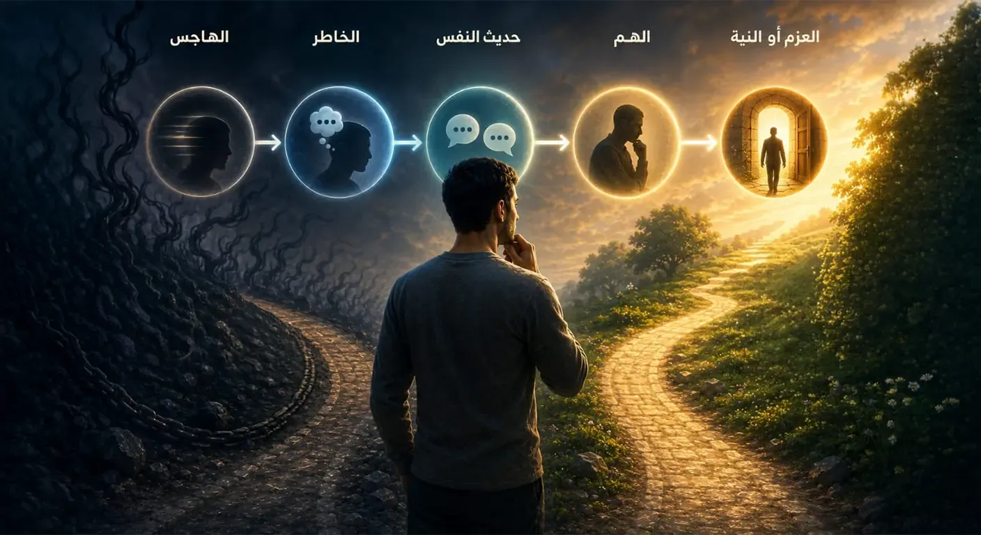 خواطر القلب.. مراحلها وكيف تتحول إلى فعل