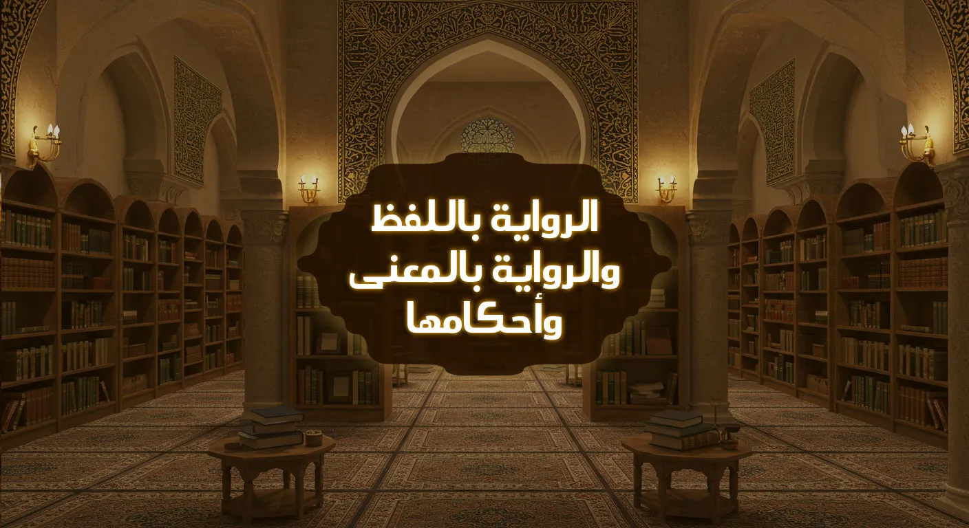 الرواية باللفظ والرواية بالمعنى وأحكامها