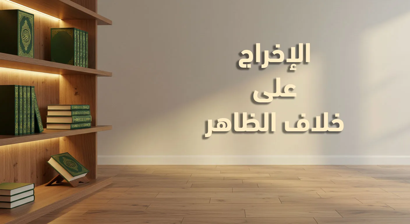 الإخراج على خلاف الظاهر