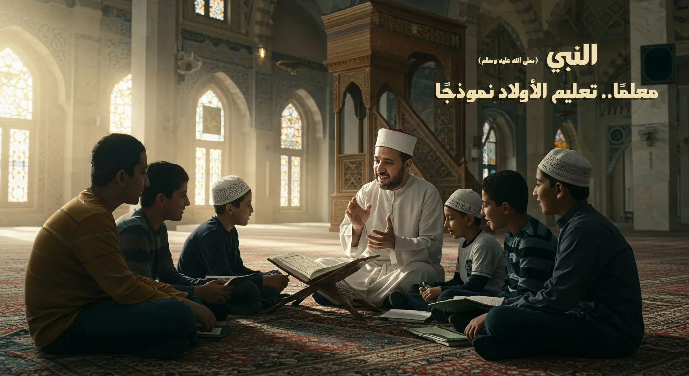 الأوقاف تعقد (27) ندوة علمية للأطفال بعنوان: "النبي (صلى الله عليه وسلم) معلمًا.. تعليم الأولاد نموذجًا" ضمن برنامج لقاء الجمعة للأطفال