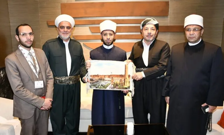 وزير الأوقاف يلتقي رئيس اتحاد علماء الدين الإسلامي في كوردستان على هامش مؤتمر “الحوار الإسلامي – الإسلامي” بالمملكة البحرينية