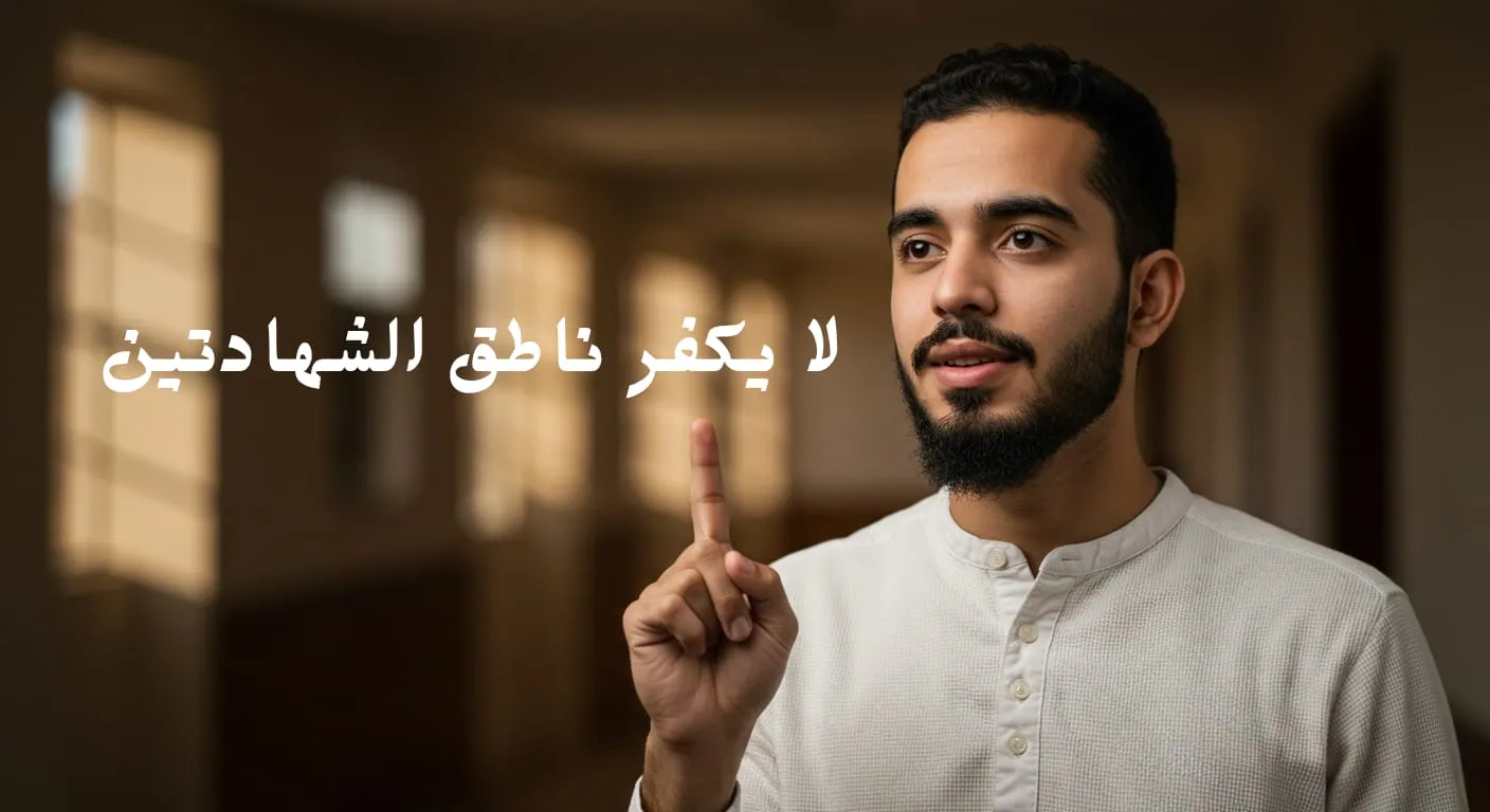 منْ الضوابطِ المانعةِ للتّكفير: لا يُكفر ناطقُ الشهادتين