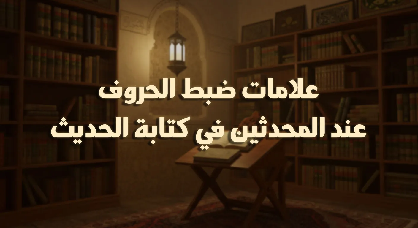 علامات ضبط الحروف عند المحدثين في كتابة الحديث