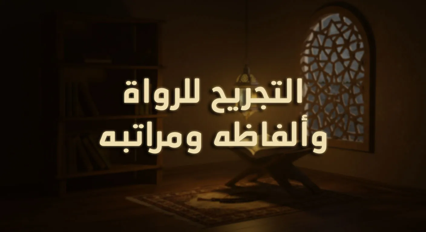 التجريح للرواة وألفاظه ومراتبه