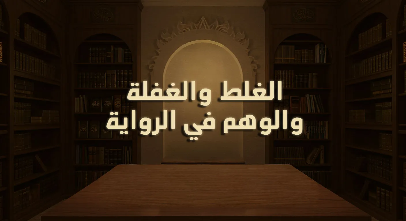 الغلط والغفلة والوهم في الرواية