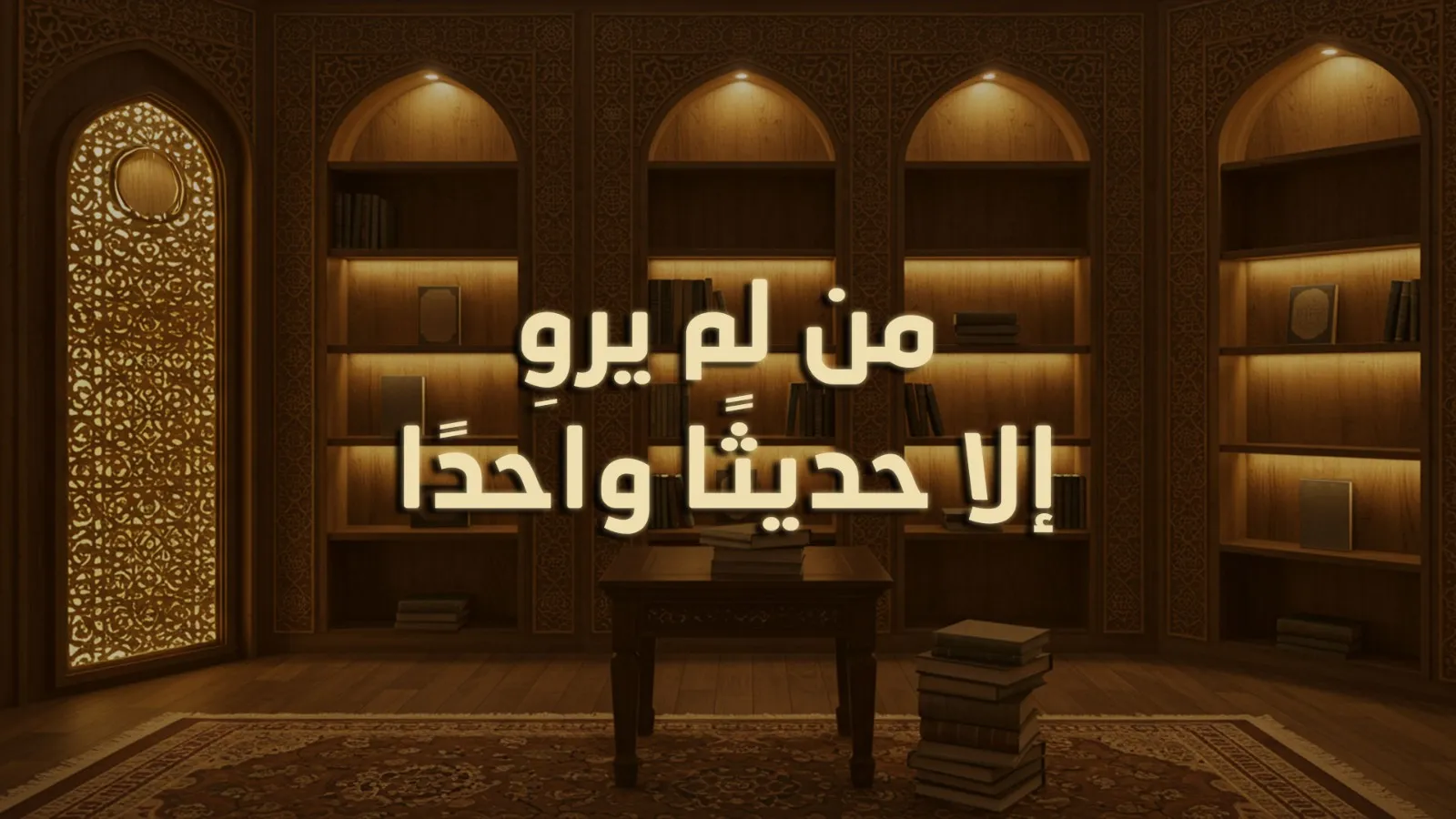 مَنْ لَم يَروِ إلا حديثًا واحدًا