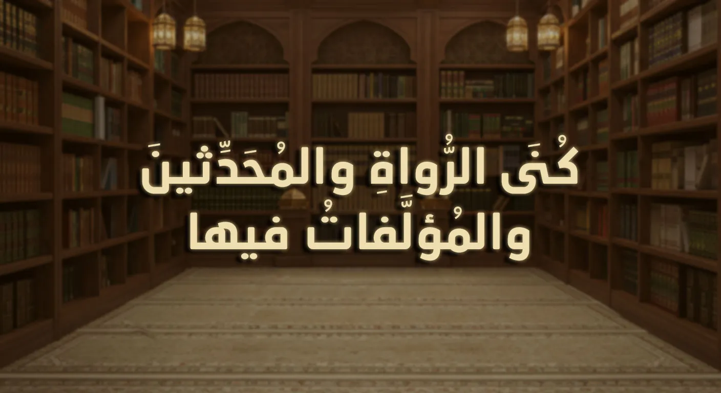 كُنَى الرُّواةِ والمُحَدِّثينَ، والمُؤلَّفاتُ فيها