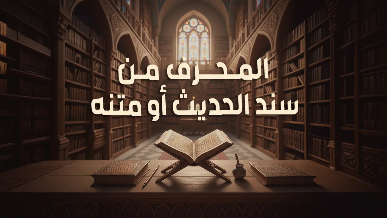 المحرف من سند الحديث أو متنه