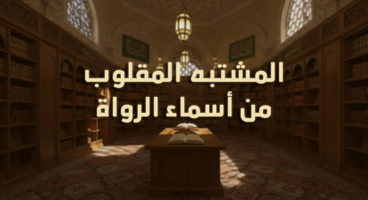 المشتبه المقلوب من أسماء الرواة