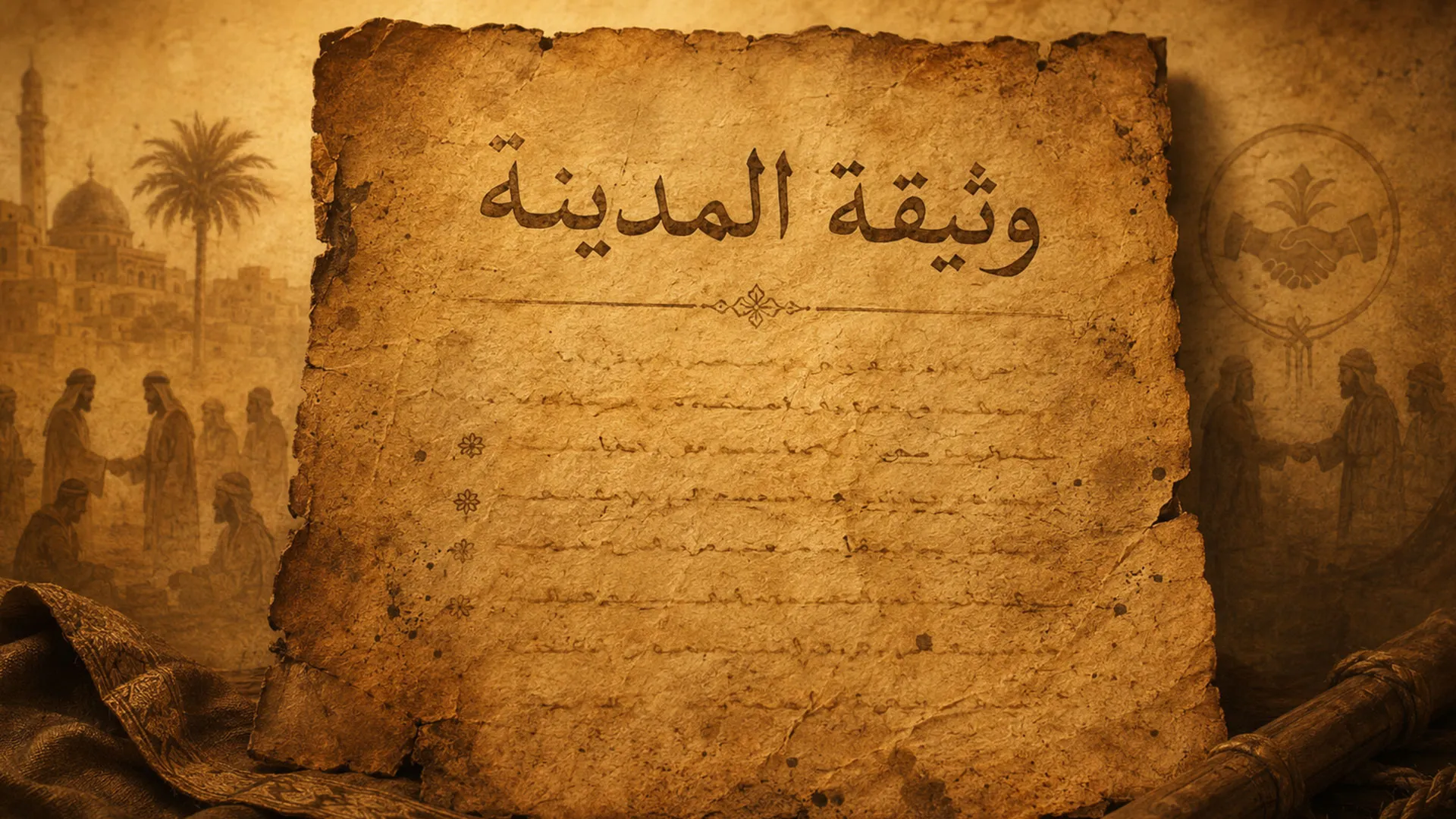 شرح تفصيلي لعناصر وثيقة المدينة في ضوء الهجرة النبوية