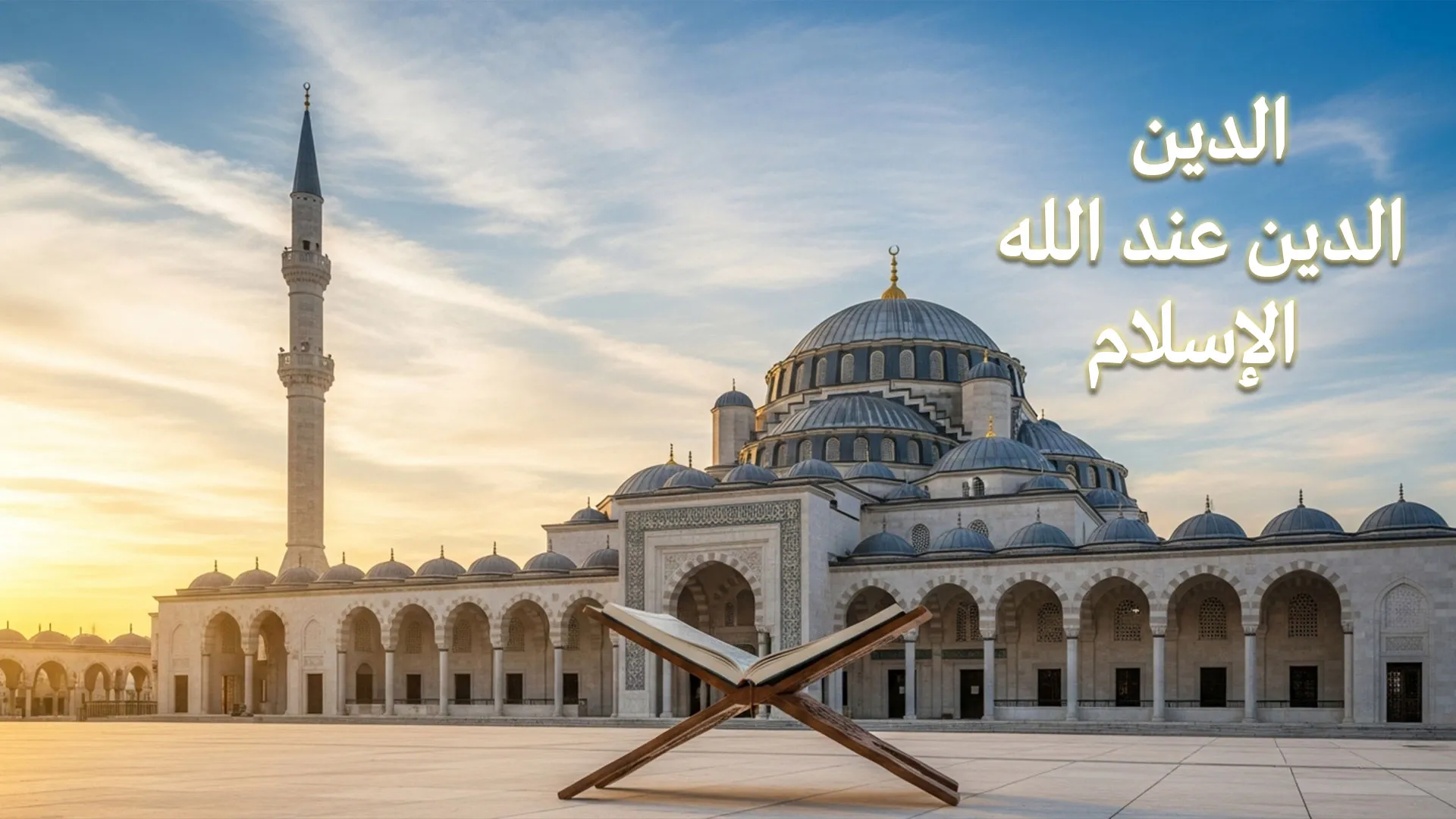 الدين .. الدين عند الله الإسلام