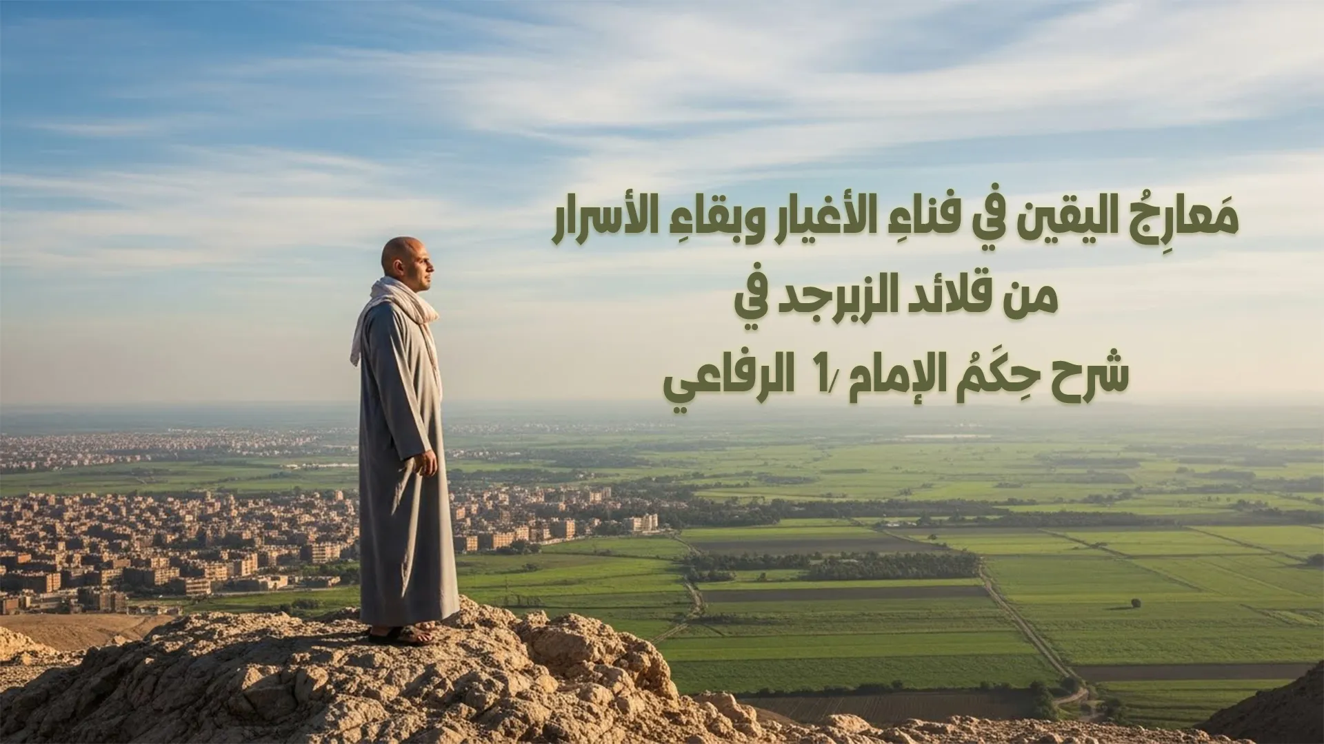 معارج اليقين في فناء الأغيار وبقاء الأسرار من قلائد الزبرجد في شرح حكم الإمام الرفاعي