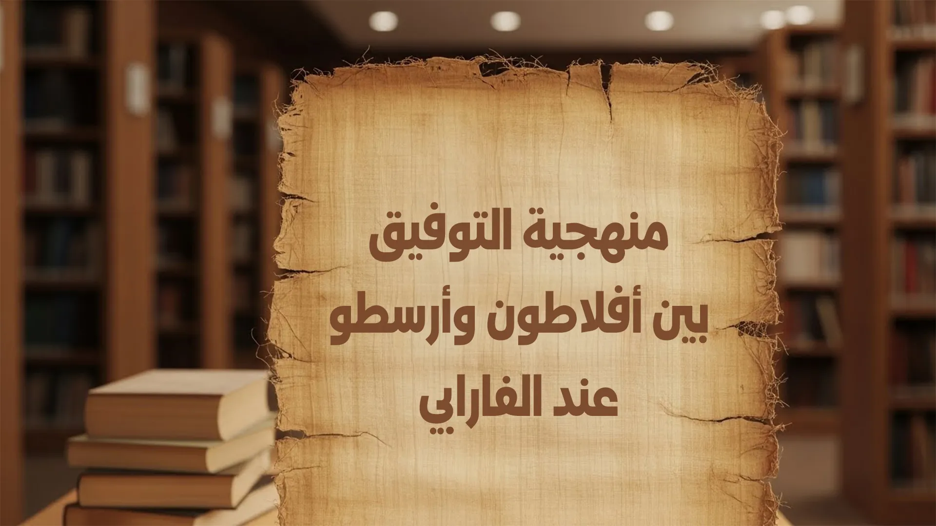 منهجية التوفيق بين أفلاطون وأرسطو عند الفارابي