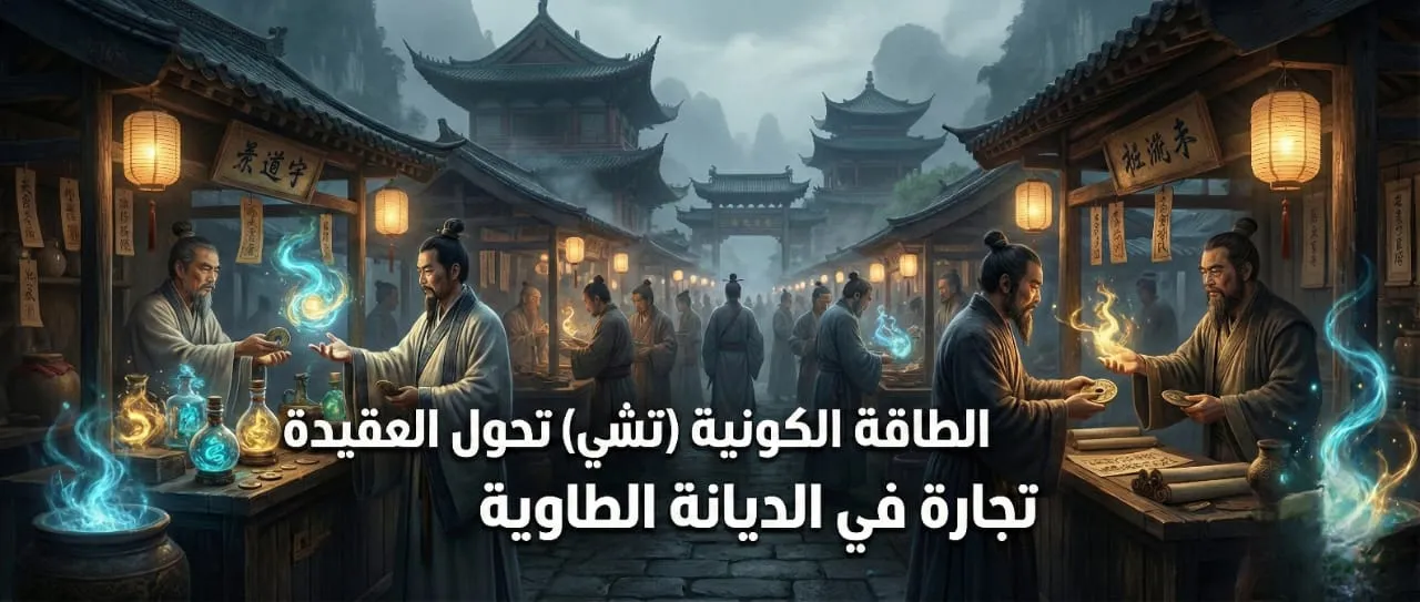الطاقة الكونية تشي وتحول العقيدة تجارة في الديانة الطاوية