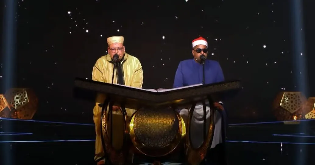 تلاوة مشتركة بين المتسابق عطية الله رمضان والشيخ عمر القزابري الحلقة التاسعة عشرة دولة التلاوة
