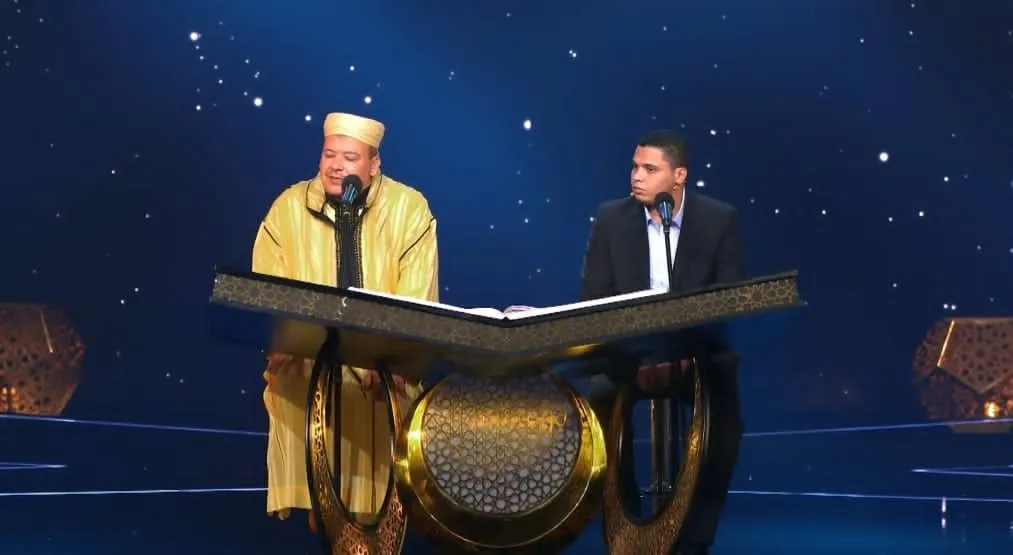تلاوة مشتركة بين المتسابق محمد كامل والشيخ عمر القزابري الحلقة التاسعة عشرة دولة التلاوة