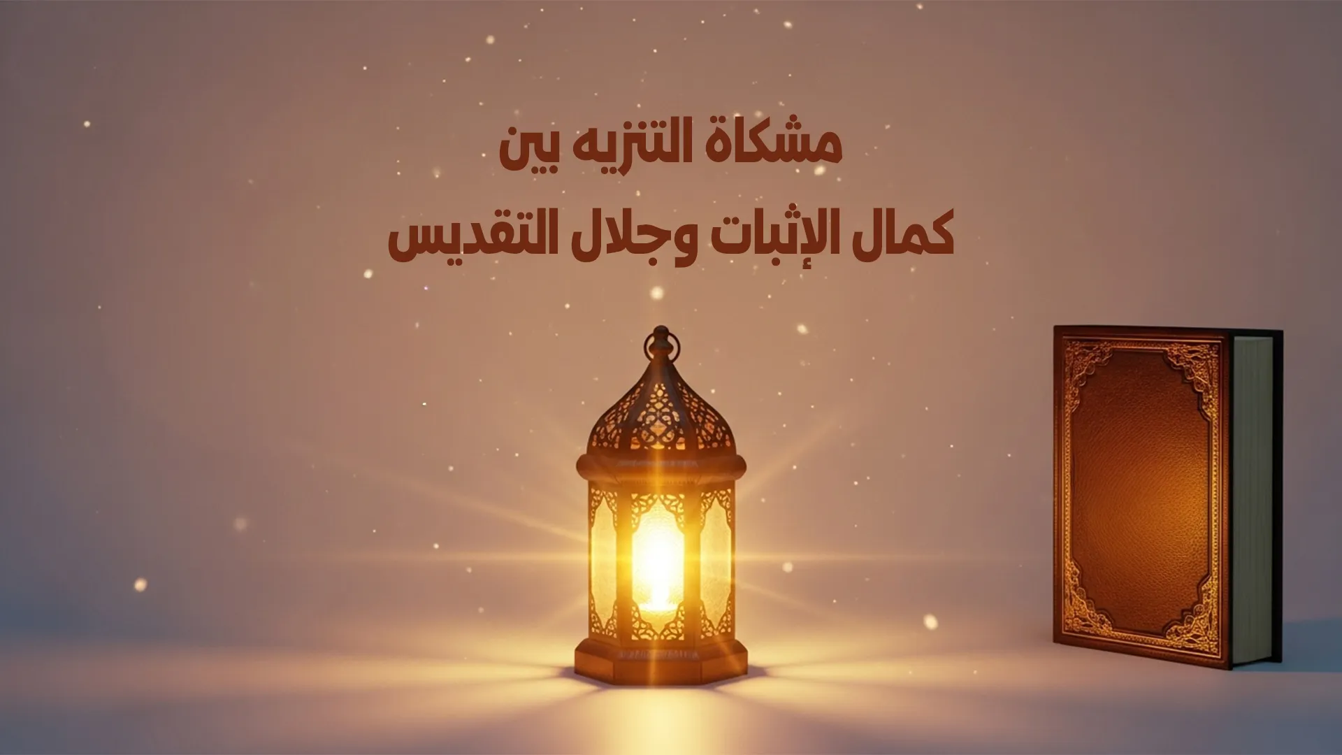 مشكاة التنزيه بين كمال الإثبات وجلال التقديس