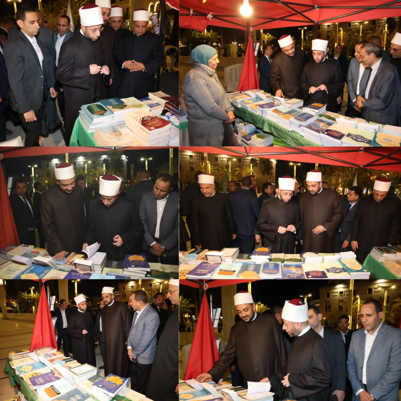 وزير الأوقاف يتفقد معرض الكتاب بساحة مسجد سيدنا الحسين