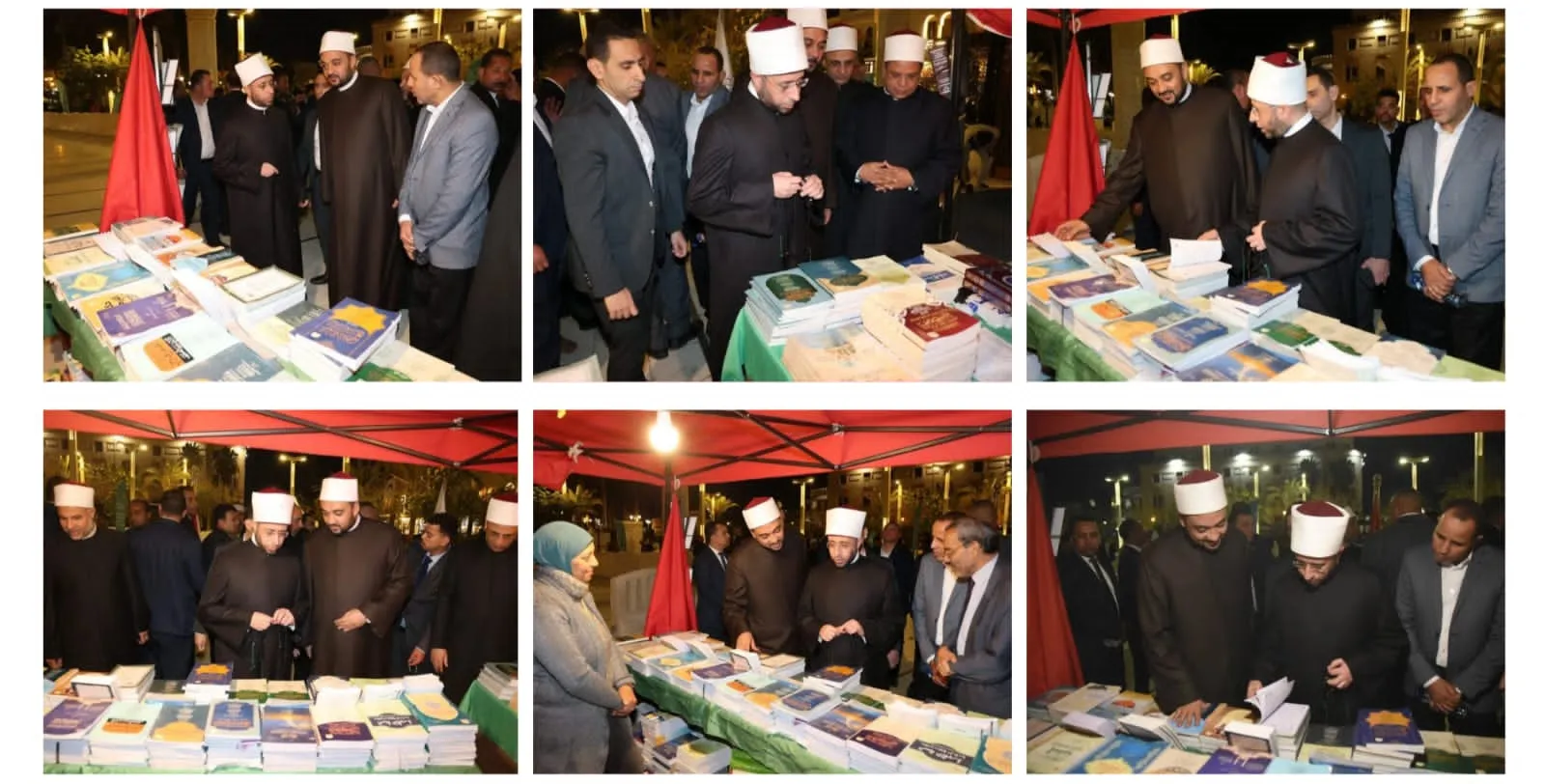 وزير الأوقاف يتفقد معرض الكتاب بساحة مسجد سيدنا الحسين
