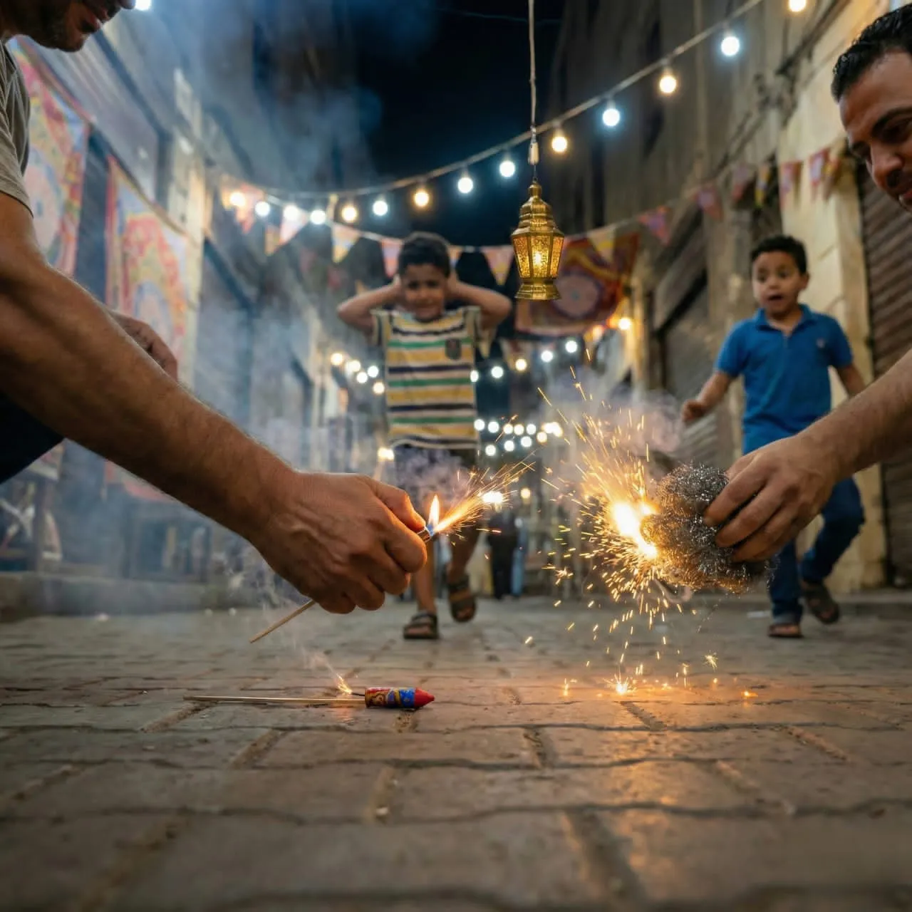 الألعاب النارية و"الديناميت" في رمضان بين الإيذاء والمساءلة الشرعية والقانونية
