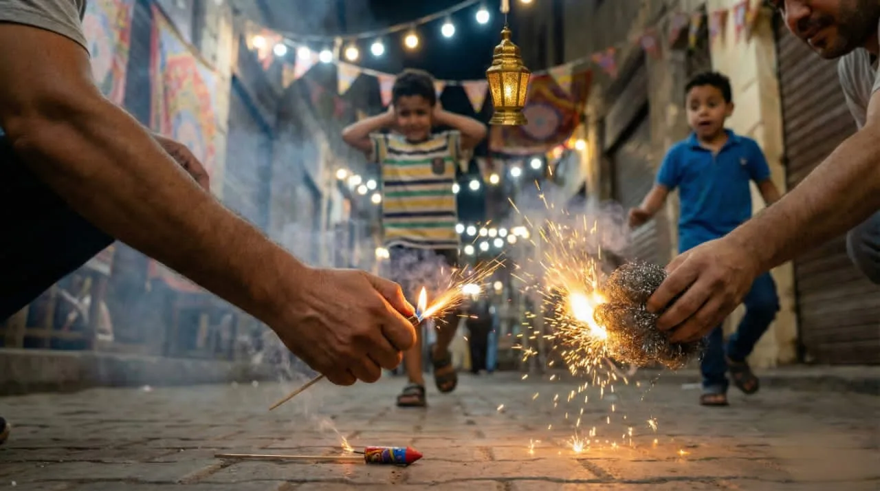 الألعاب النارية و"الديناميت" في رمضان بين الإيذاء والمساءلة الشرعية والقانونية