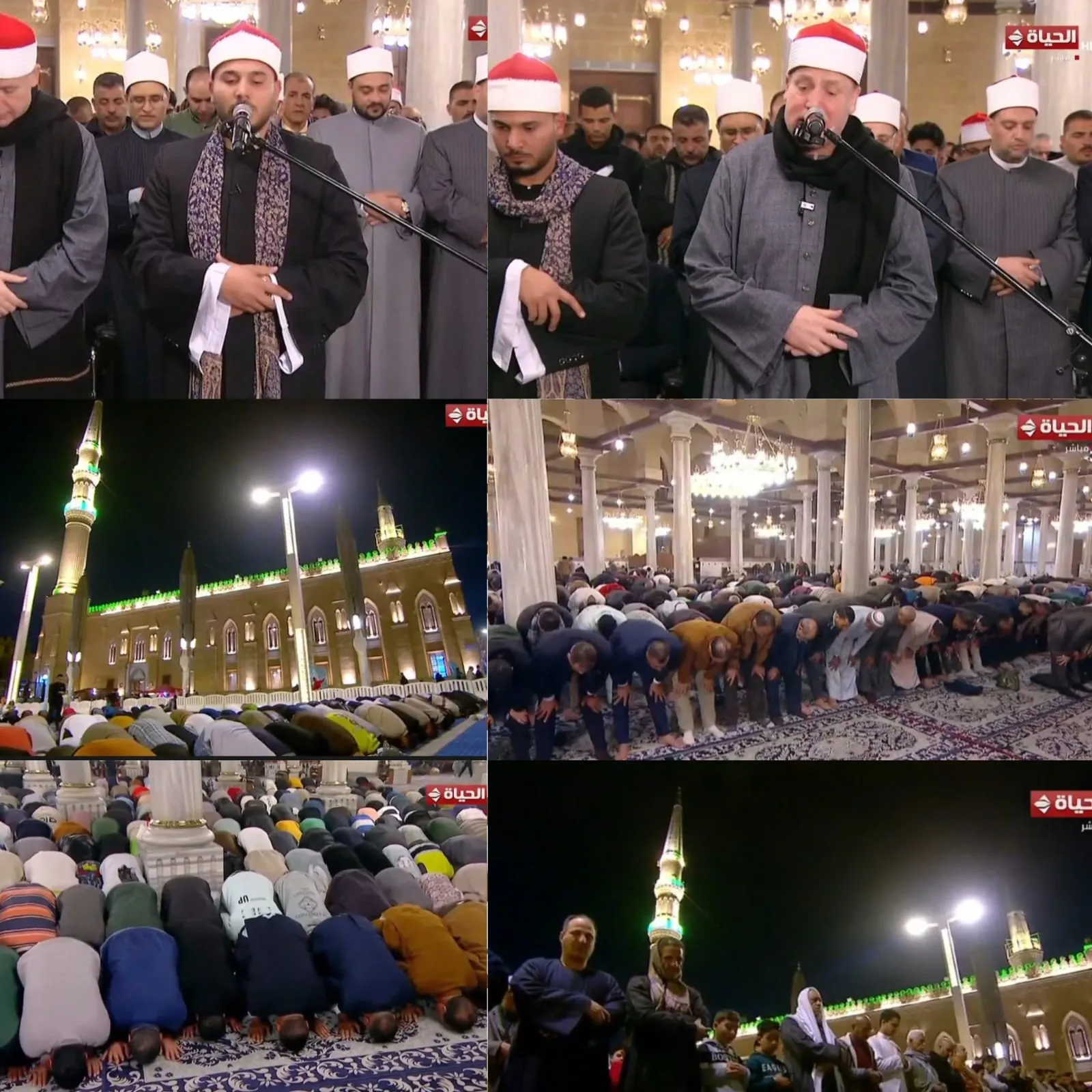 الليلة الخامسة صلاة العشاء والتراويح من مسجد سيدنا الإمام الحسين رضي الله عنه