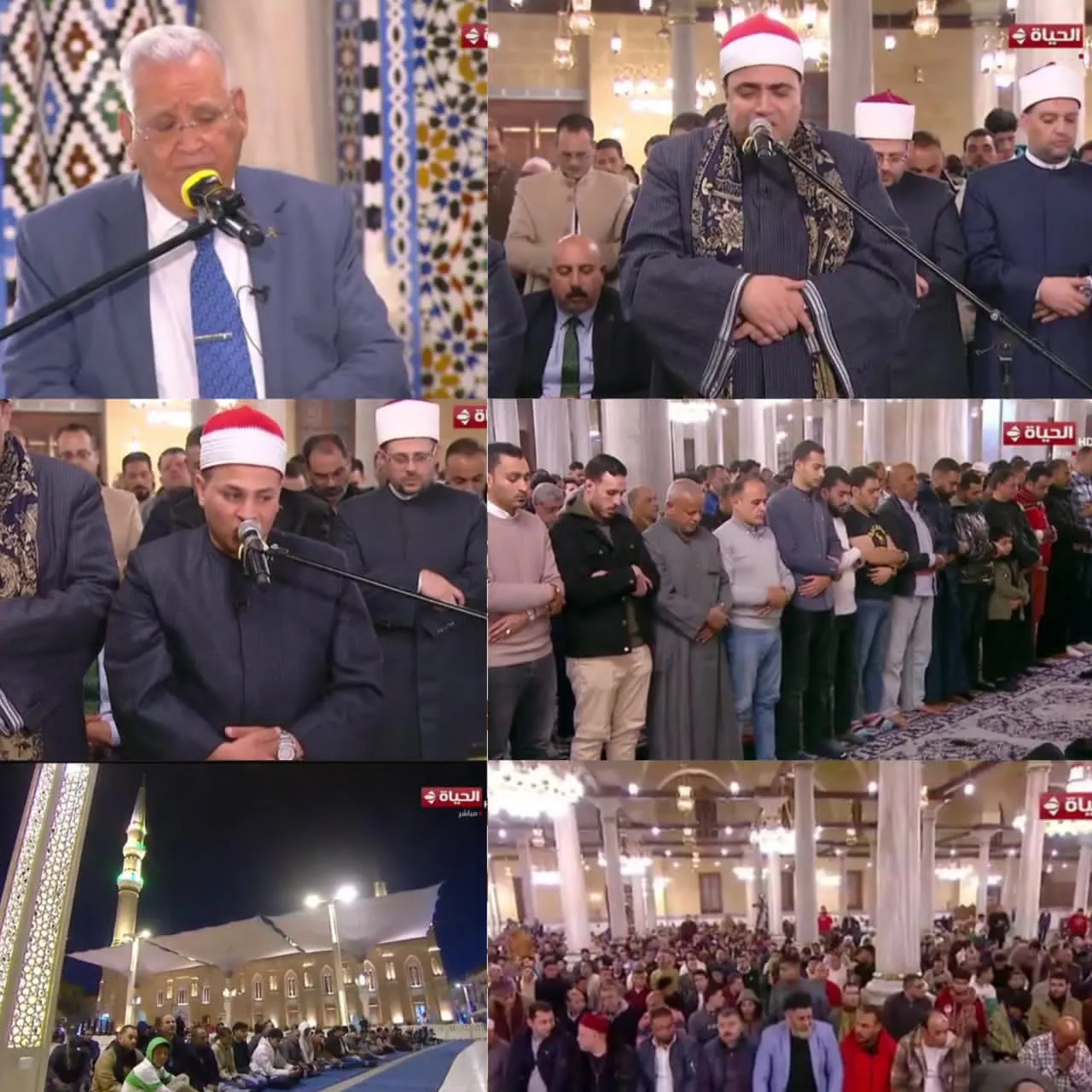 الليلة السادسة صلاة العشاء والتراويح من مسجد سيدنا الإمام الحسين رضي الله عنه
