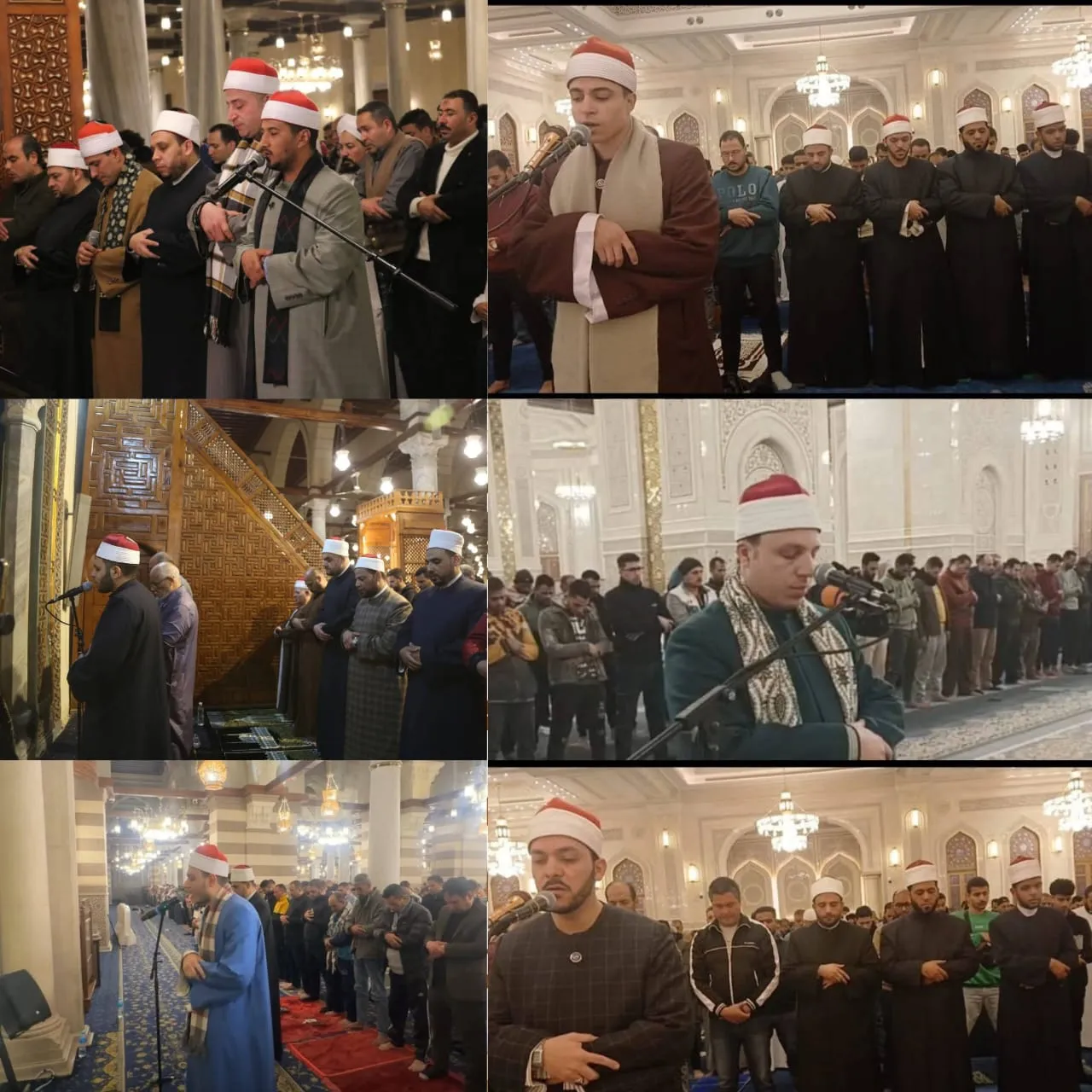 كبار القراء ونجوم دولة التلاوة يحيون سابع ليالي رمضان بتلاوات ندية وابتهالات روحانية عطرة في المساجد الكبرى
