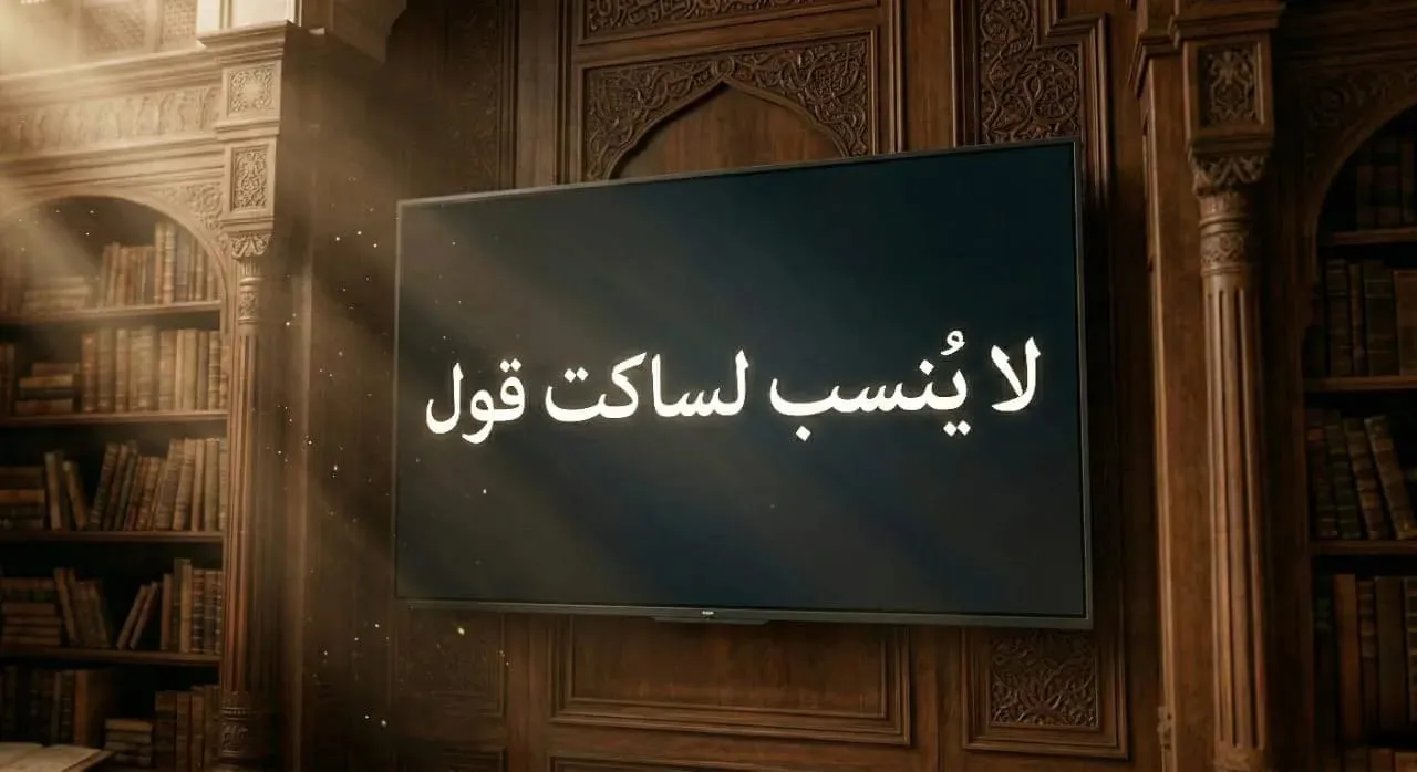 لا ينسب لساكتٍ قول