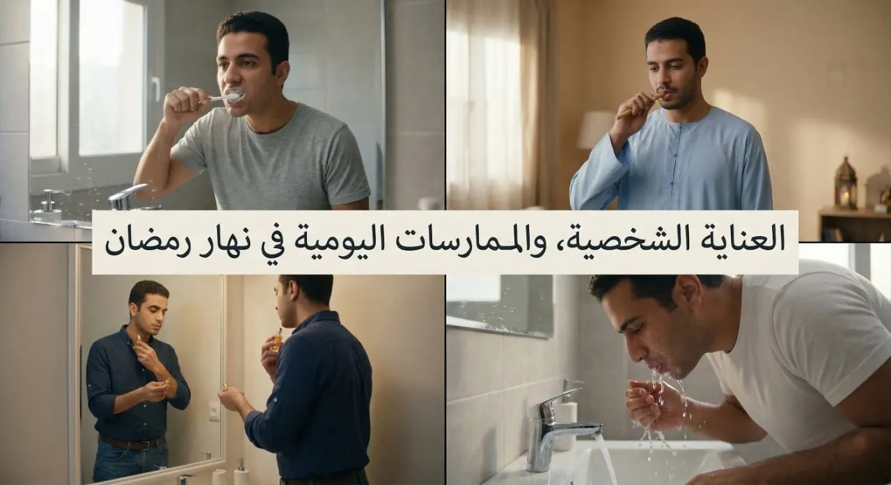 العناية الشخصية، والممارسات اليومية في نهار رمضان