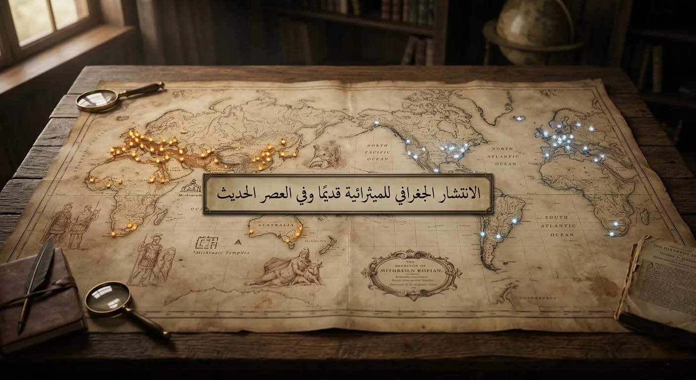 الانتشار الجغرافي للميثرائية قديمًا وفي العصر الحديث