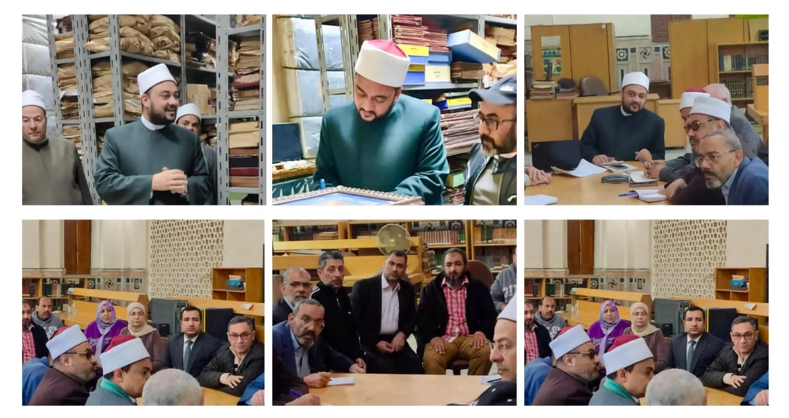 الأعلى للشئون الإسلامية يتابع مشروع رقمنة المخطوطات