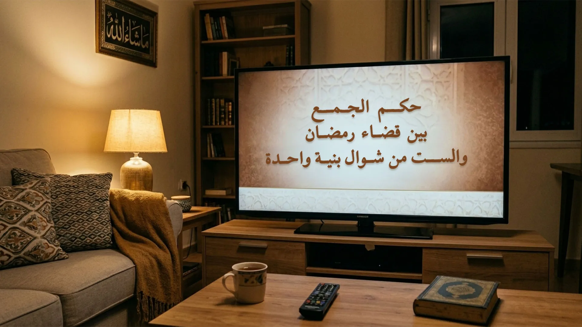 حكم الجمع بين قضاء رمضان والست من شوال بنية واحدة